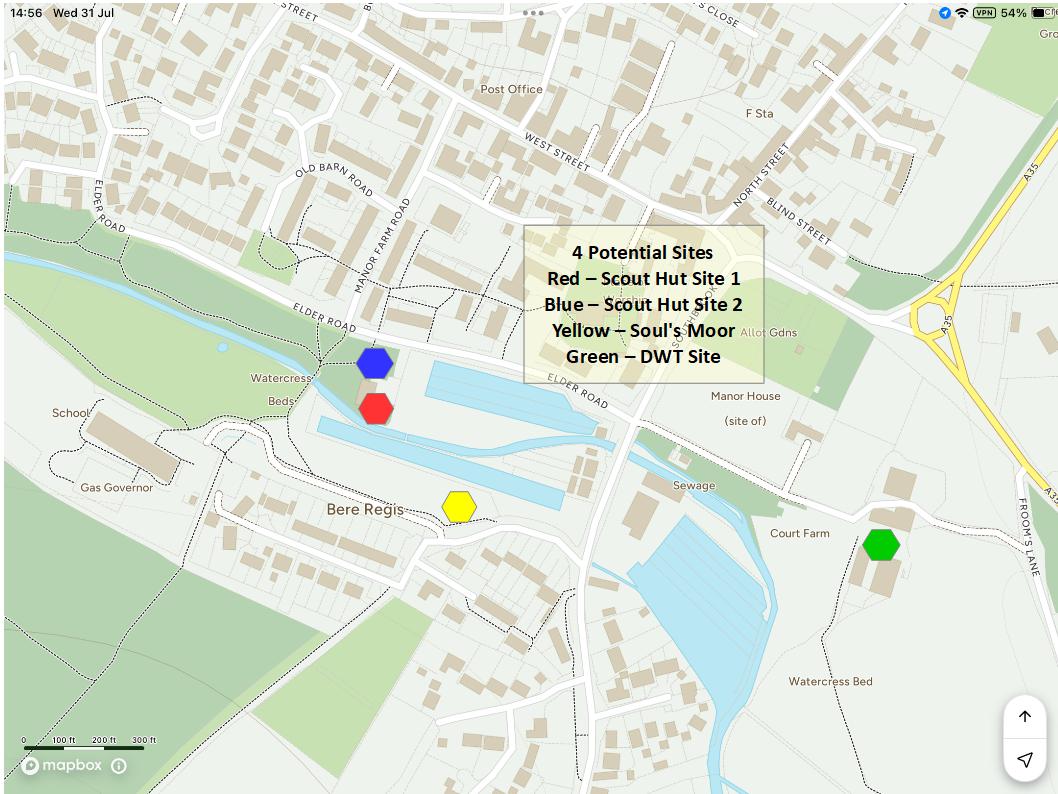 Bere Regis Community Hall locations 2024